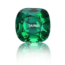 Lab Created Hydrothermal Emerald Cushion Loose Stones