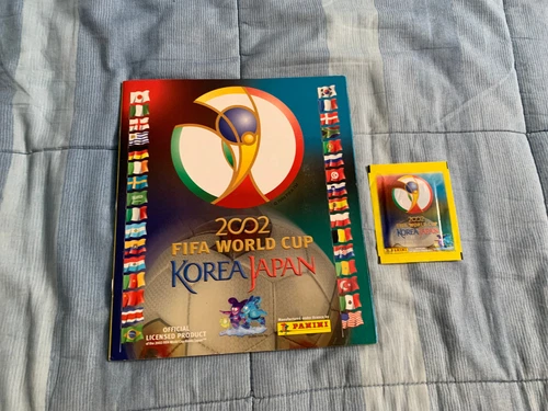 ALBUM PANINI FIFA WC KOREA JAPAN 2002 COMPLETO + BUSTINA COLLEZIONE PERSONALE
