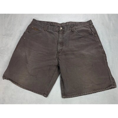 ビックスミス Denim Work Shorts Mens W40 Black Cotton Zip Fly Carpenter Big