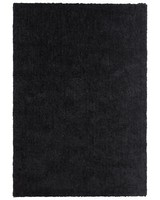 Teppich Rechteckig 160 X 230 Cm Schwarz Getuftet Shaggy Hochflor Modern Demre