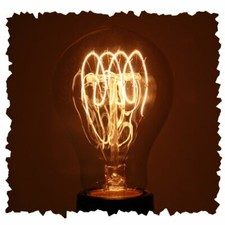 Vintage 40 watt 1920 Light Bulb, Nostalgic Quad Loop Filament, Medium Base, V...