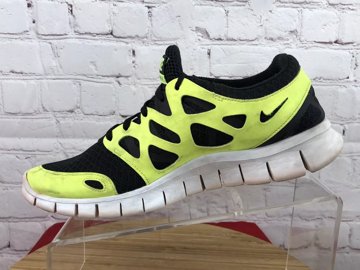 Free Run +2 Running Training Shoes Yellow Black Mens Size 8.5 | eBay