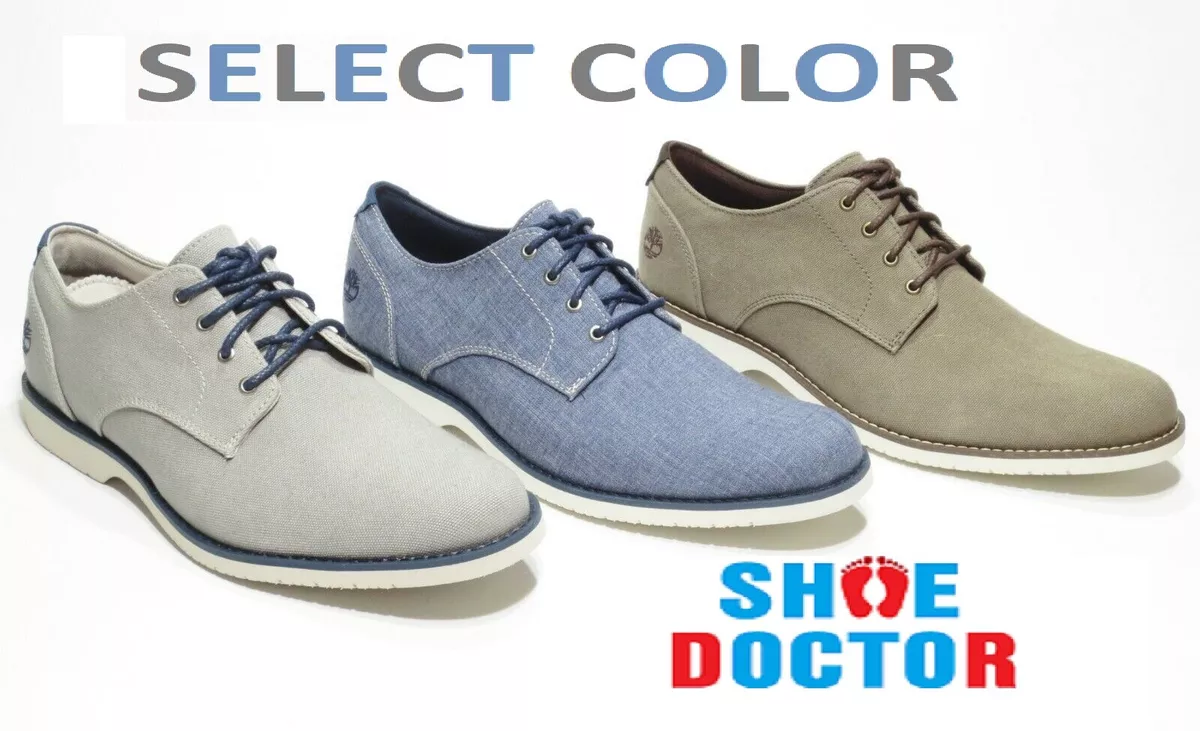 TIMBERLAND MEN S WOODHULL DENIM CANVAS OXFORD SHOES SELECT COLOR