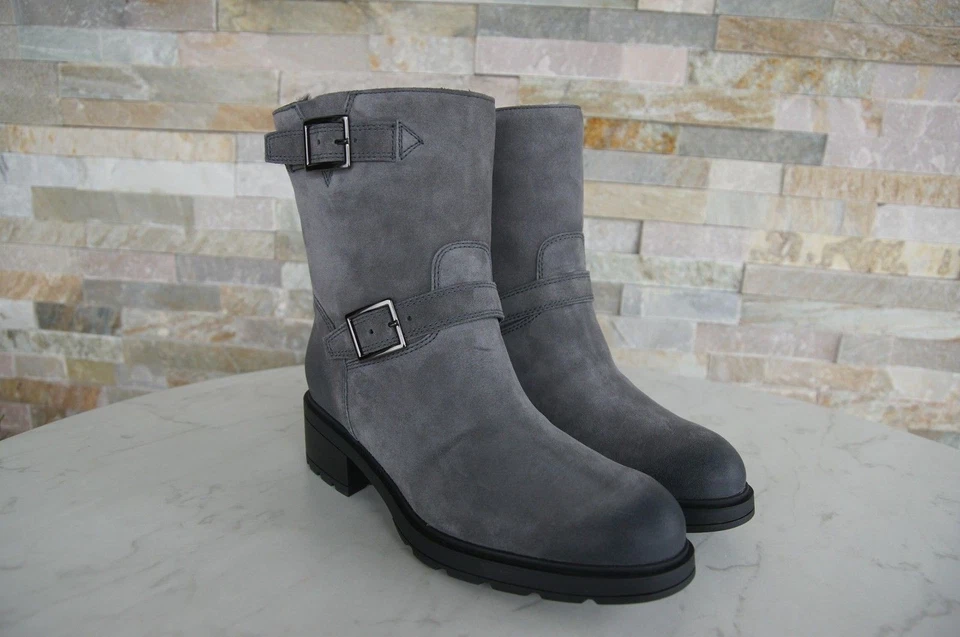Botines para mujer HOGAN talla 41 piel de oveja gris alquitranado NUEVOS anteriormente PVP 390 € Foto 2 de 4