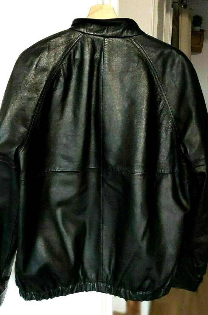 Blouson Cuir Vintage Homme - Veste Moto Style Ville Créateur - Taille 50/L - Presque Neuf