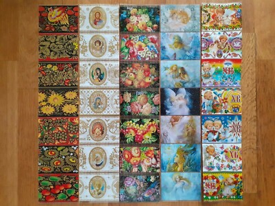 7 Osterei Deko, Aufkleber Schrumpfschlauch Wraps Pysanka Писанка Пасха