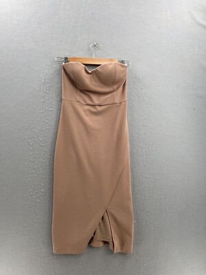 Lulus Flaunt it Factor Light Brown Strapless Bustier Midi Dress Size Small | eBay Lulus Flaunt it Factor Light Brown Strapless Bustier Midi Dress Size Small | eBay