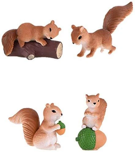 Miniature Fairy Garden Squirell Peacock Bonsai Terrarium Garden Decor Ladscape - Image 2 of 4