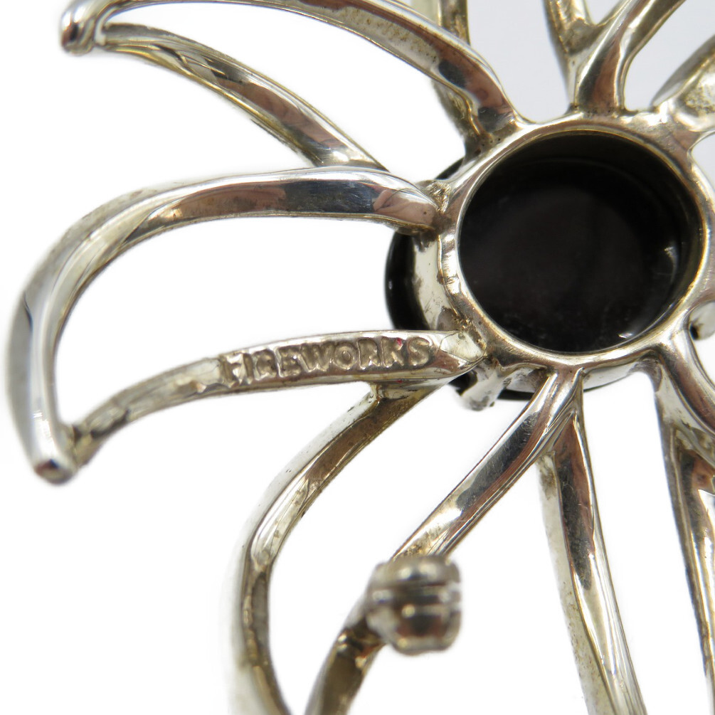 AUTHENTIC TIFFANY&Co. Fireworks Brooch Silver/Black AUTHENTIC TIFFANY&Co. Fireworks Brooch Silver/Black