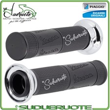 MANOPOLE VESPA LX S COPPIA MANOPOLA X MANUBRIO 50 125 150 2007-2013 LOGO PIAGGIO