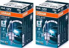 2St OSRAM H4 Cool Blue INTENSE NextGeneration 5000K +100% 12V 60/55W P43t