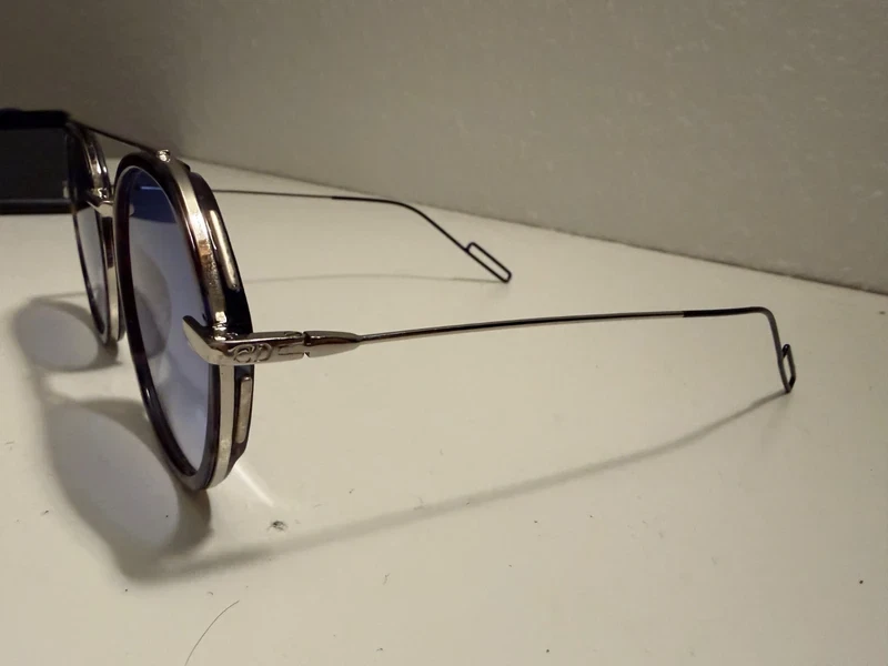 Dior0204S Lunettes Soleil Neuf Écaille Marron & Bleu Rare Homme/Femme - Photo 3/4
