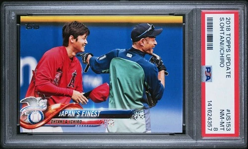 SHOHEI OHTANI ICHIRO 2018 TOPPS UPDATE #US153 🐐 PSA 8 🔥 🇯🇵 JAPAN
