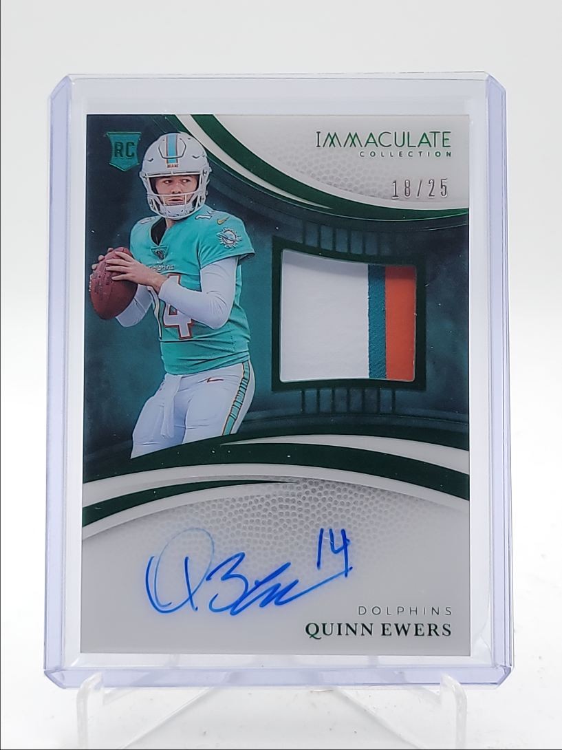 QUINN EWERS 2025 IMMACULATE RPA ROOKIE PATCH EMERALD RC AUTO /25 Q6136