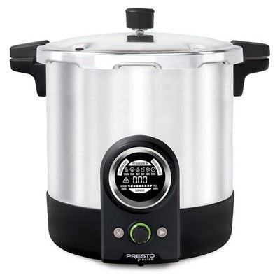 Presto 23 Quart Digital Pressure and Water Boiling Canner, LED Digital Display