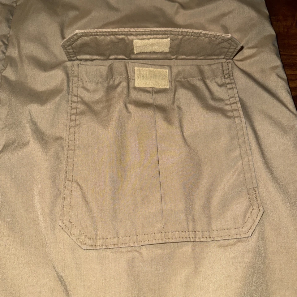 Vintage LL Bean Long Chore Coat Barn Collar Wool Blanket Lined 90s Mens Sz XL - Image 4 of 4