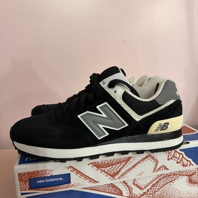 NEW New Balance 574 Classic Black Gray Sneakers W574SKW Women s US 7/UK 5