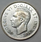 1947 Canadian 50 Cent Coin Canada  Curved 7