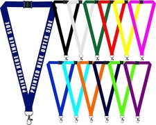 Personalised ID Neck Strap Lanyard for Badge, Card & Key Holder