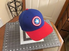 Marvel Captain America Adjustable Snapback Cap Hat Red/White/Blue One Size