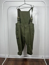 Austrian Tyrolean wool hunting trousers with suspenders cargo pockets