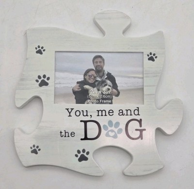 Magnetic Photo Frame ''You, Me And The Dog'' 2''x3'' Photo 