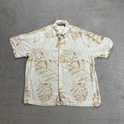 HAWAII Hemd Hawaiishirt Floral XL Magnum Rockabilly Hawaiianer Aloha 29011 Beige