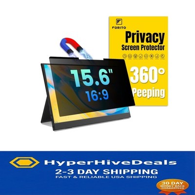 Removable 15.6  Anti-Glare Privacy Screen with Blue Light Filter Technology