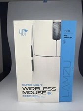 Lamzu Inca Gaming Mouse, 8K Polling Rate, WHITE, NEW Nordic 52840 MSRP$121