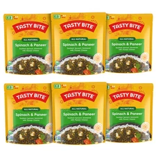 Pack of 6 Tasty Bite Kashmir Spinach and Paneer Indian Microwave Meals