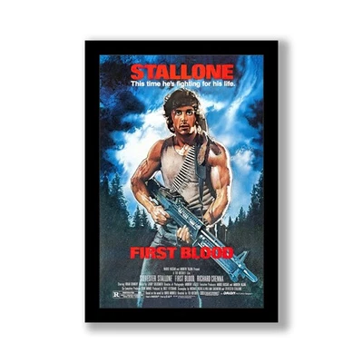 RAMBO FIRST BLOOD - 11x17 Framed Movie Poster by Wallspace