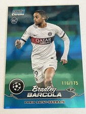 2024 Stadium Club Chrome UCL Bradley Barcola PSG #86 RC /175 - World Cup France