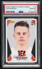 2020 Panini NFL Sticker & Card Collection Joe Burrow PSA 10 GEM MT Rookie RC 1i3. rookie card picture