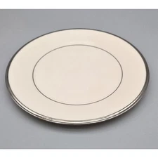 Lenox Solitaire (Ivory) 8" Salad Plate Good, Pre-owned Condition