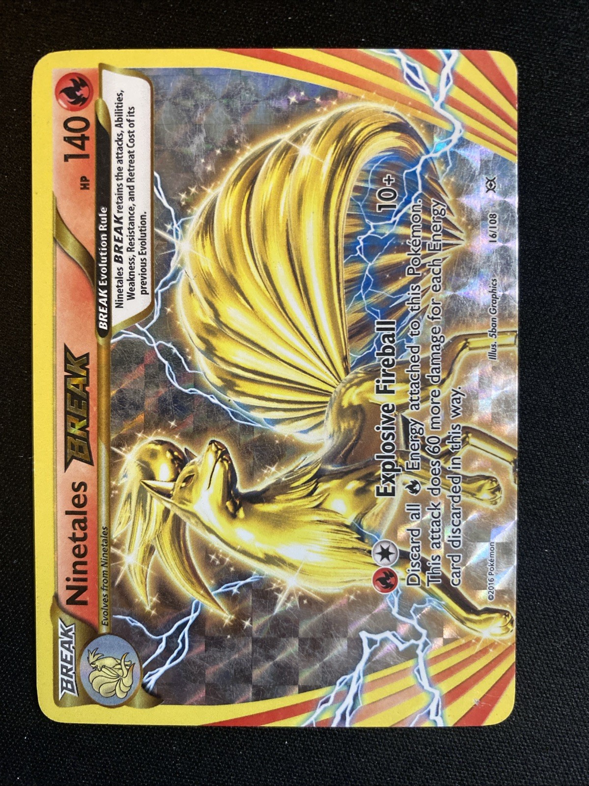 Ninetales BREAK 16/108 Evolutions Holo