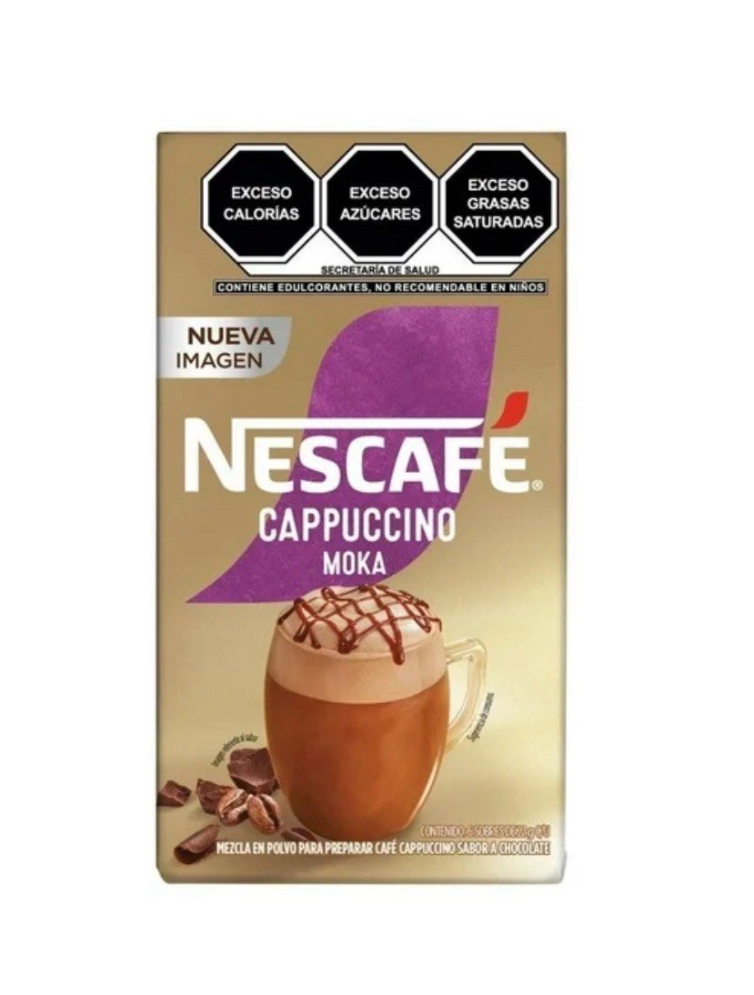 NESCAFE INSTANT CAPPUCCINO MOKA FLAVORED 6 SACHETS **FREE SHIPPING