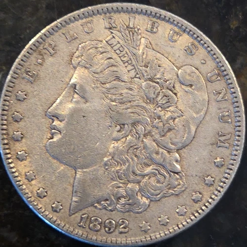 1892 Morgan Silver Dollar EF Uncertified xf / AU Better Date