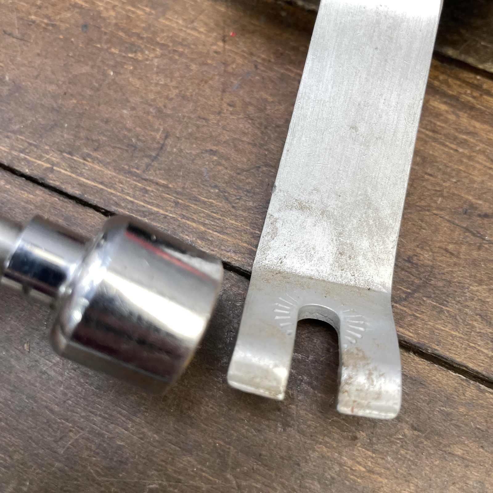 Vintage Sate-Lite Cat Eye B-10 Bicycle Reflector Set BS6102-2 Front Rear Alloy