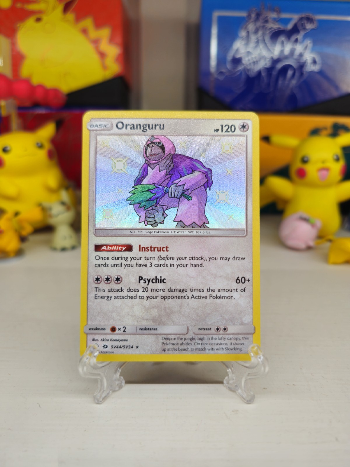 Oranguru Hidden Fates: Shiny Vault SV44/SV94 Pokémon Card - NM