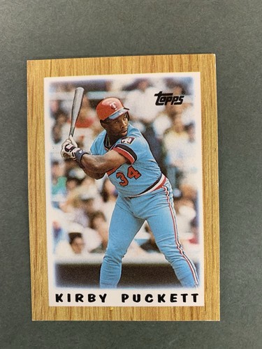 Kirby Puckett #63 1987 Topps Mini League Leaders card