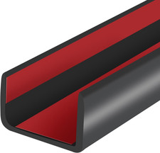 Rubber Edge Trim, Self-Adhesive U Channel Edge Protector for Plywood, Cabinet, 3