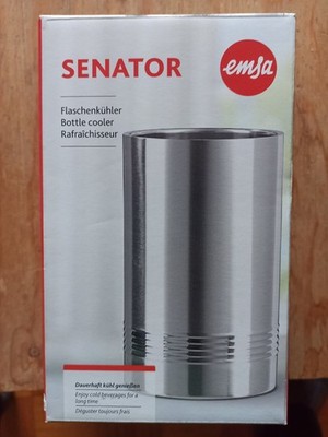 Emsa Senator Flaschenkühler Sektkühler Flaschen Eiswürfel Kühler Edelstahl