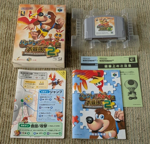 Banjo to Kazooie 2 Tooie Japanese Nintendo 64 N64 Japan Complete CIB US SELLER