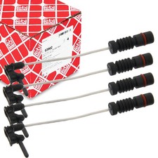 4X FEBI BILSTEIN WARNKONTAKT BREMSBELAGVERSCHLEIß MERCEDES BENZ W201 W126 03902