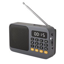 Bluetooth 5.0 Portable FM Radio Mini Vintage Speaker with MP3 Player Function