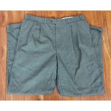 VTG Lauren Ralph Lauren pleated cuffed houndstooth wool wide leg dress pants 36