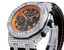 Mens 42 MM Audemars Piguet Royal Oak Offshore Volcano Diamond Watch (12.5 Ct) 6