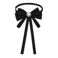 Bow Ties For Women Pre-tied Adjustable Solid Color Ribbon Bowtie Girls Ladies