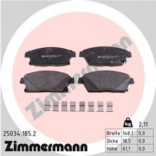 Front Axle Zimmermann 25034.185.2 Brake Pad Set, Disc Brake for Buick (SGM