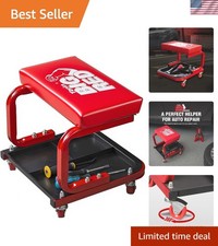 Heavy-duty Rolling Creeper Seat For Mechanics - 250lb With Easy Access Tool Tray Heavy-duty Rolling Creeper Seat For Mechanics - 250lb With Easy Access Tool Tray